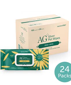 Nurture Pro AG+ Silver Pet Wipes Aloe Vera