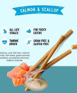 Kit Cat Grain Free Cat Stick - Salmon & Scallop