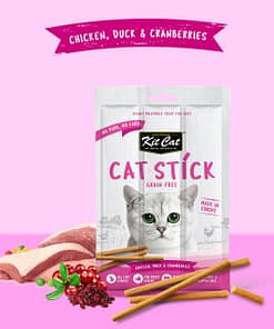 Kit Cat Grain Free Cat Stick - Chicken Duck & Cranberries
