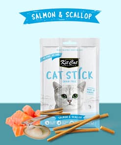 Kit Cat Grain Free Cat Stick - Salmon & Scallop