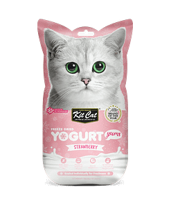 Kit Cat Freeze Dried Yogurt Yums Cat Treat - Strawberry (10pcs)