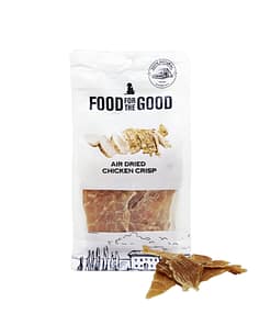 Food For The Good Air Dried Chicken Crisp Dog Treats 100g