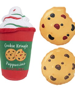 FuzzYard Howlidays Plush Dog Toy - Puppuccino & Cookies (3pk)