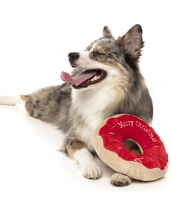 FuzzYard Howlidays Plush Dog Toy - Doh Doh Donut