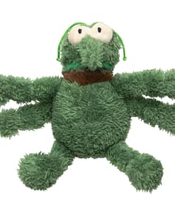 FuzzYard Plush Dog Toy - Scratchy Green Flea Small