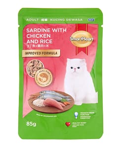 Smartheart Sardine with Chicken & Rice Pouch Cat Food 85g
