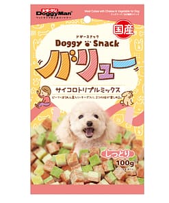DoggyMan Doggy Snack Triple Mix Dice Dog Treats 100g