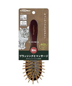 CattyMan Natural Style Wooden Pin Brush for Cats