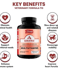 Kala Health Geriatrix Multivitamins Pet Supplement 60 Tablets