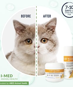 I-LID 'N LASH Tear Stain & Facial Odor Prevention Pet Wipes, 60 count