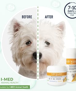 I-LID 'N LASH Tear Stain & Facial Odor Prevention Pet Wipes, 60 count