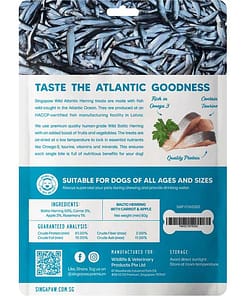 Singapaw Wild Atlantic Herring With Carrot & Apple Grain-Free Air-Dried Dog Treats 80g