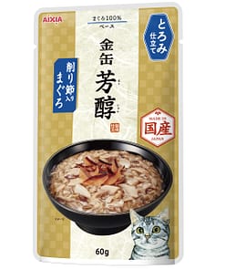 Aixia Kin-can Rich Pouch - Tuna w/Dried Skipjack in Rich Sauce Wet Cat Food 60g