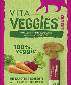 Vitakraft Vita Veggies Liquid Carrot Wet Cat Food 6x15g