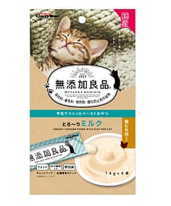 CattyMan Non Add Creamy Chicken Purée with Milk 14g x 4pcs
