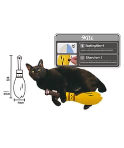 CattyMan Playful Kicker Plush Cat Toy - Broom