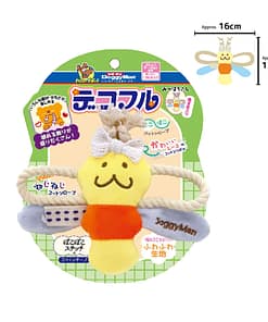 DoggyMan Decorated Plush Dog Toy - Honey bee