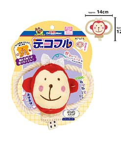 DoggyMan Decorated Plush Dog Toy - Monkey