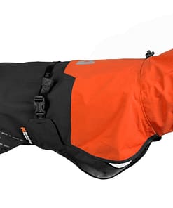 Non-stop Dogwear Black/Orange Fjord Raincoat For Dogs