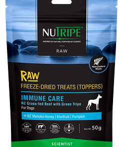 Nutripe Raw Freeze Dried Treats (Toppers) Immune Care Dog 50g