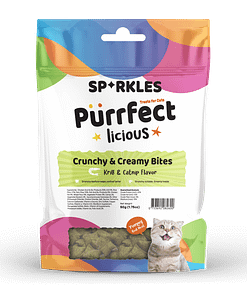 Sparkles Purrfect Licious Crunchy & Creamy - Krill & Catnip flavor 50g