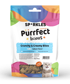 Sparkles Purrfect Licious Crunchy & Creamy - Salmon Flavor 50g