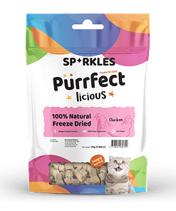 Sparkles Purrfect Licious Freeze Dried Chicken Cat Treats 25g
