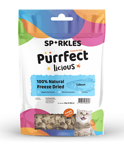 Sparkles Purrfect Licious Freeze Dried Salmon Cat Treats 25g