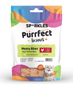 Sparkles Purrfect Licious Soft Chicken Bites 50g