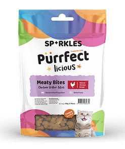 Sparkles Purrfect Licious Mini Griller Bites Cat Treats 50g