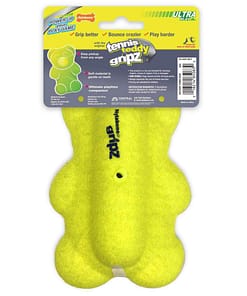 Nylabone Power Play Tennis Teddy Gripz Bear Dog Toy