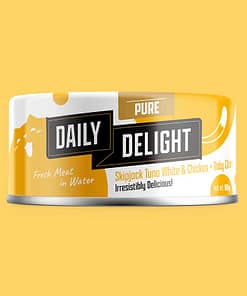 Daily Delight Pure Skipjack Tuna White & Chicken with Baby Clam Wet Cat Food  80g