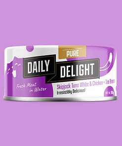 Daily Delight Pure Skipjack Tuna White & Chicken With Sea Bream Wet Cat Food  80g