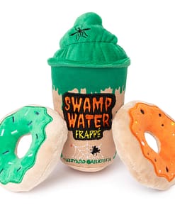 FuzzYard Halloween Plush Dog Toy Small - Swamp Water Frappe & Donuts 3Pk