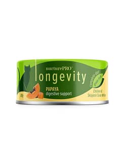 Nurture Pro Longevity Chicken & Skipjack Tuna White Meat with Papaya Wet Cat Food 80g