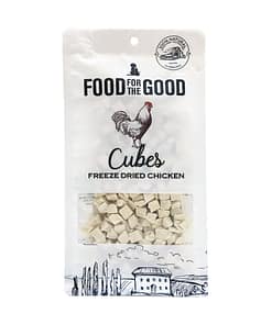 Food For The Good Freeze Dried Chicken Cubes Pet Food 80g