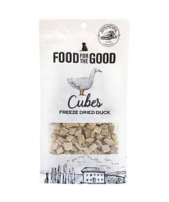 Food For The Good Freeze Dried Duck Cubes Pet Food 70g