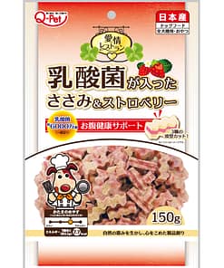 Q-Pet Aijo Restaurant Chicken Stick Jerky with Lactic Acid Bacteria & Strawberry