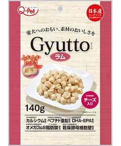 Q-Pet Gyutto Lamb & Cheese Dog Treats 140g