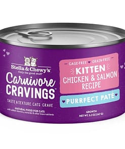 Carnivore Cravings Purrfect Pate Kitten - Chicken & Salmon Recipe Wet Cat Food 5.2oz