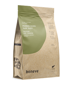 Boneve Freeze-Dried Raw Prey Chicken & Vension Dog Food (2 Sizes)
