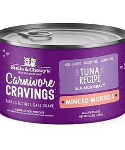 Carnivore Cravings Minced Morsels Tuna Recipe Wet Cat Food 5.2oz