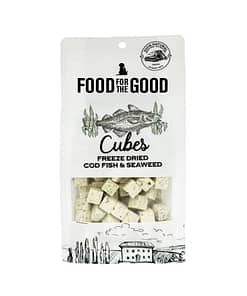 Food For The Good - Freeze Dried Codfish & Seaweed Cubes Cat & Dog Treats 70g