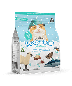 Loveabowl Freeze-A-Bowl Freeze-Dried Raw Lamb & Mackerel Cat Food (2 Size)
