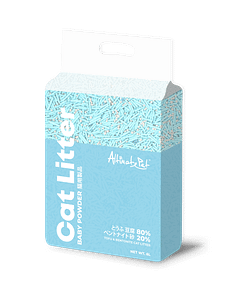 Altimate Pet Tofu & Bentonite Clumping Cat Litter - Baby Powder (6L)