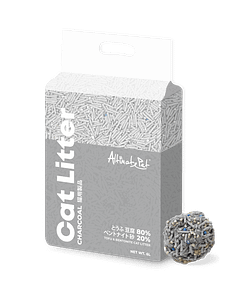 Altimate Pet Tofu & Bentonite Clumping Cat Litter - Charcoal (6L)
