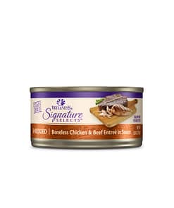 Wellness CORE Signature Selects Shredded Boneless Chicken & Beef Entree in Sauce Canned Cat Food 2.8oz