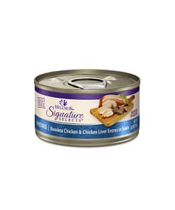 Wellness CORE Signature Selects Shredded Boneless Chicken & Chicken Liver Entree in Sauce Canned Cat Food 2.8oz
