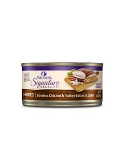 Wellness CORE Signature Selects Shredded Boneless Chicken & Turkey Entree in Sauce Canned Cat Food 2.8oz
