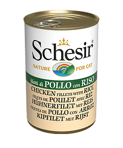 Schesir Chicken Fillets with Rice Wet Cat Food 140g
